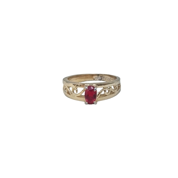 14K GE ESPO (Joseph Esposito) Gold Ruby Ring - Picture 4 of 10